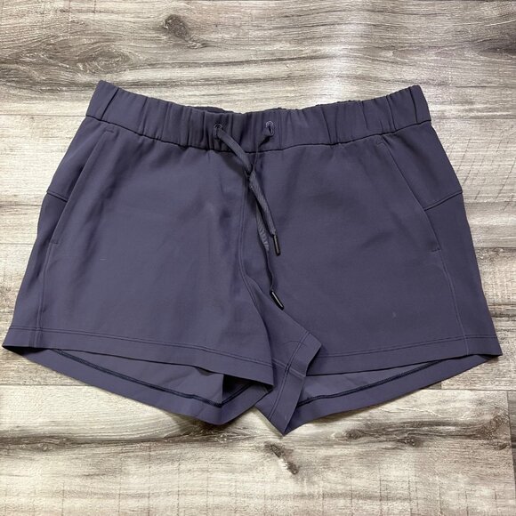 Lululemon Athletic On The Fly Shorts Woven Moonwalk Women’s Size 10 - Picture 1 of 9